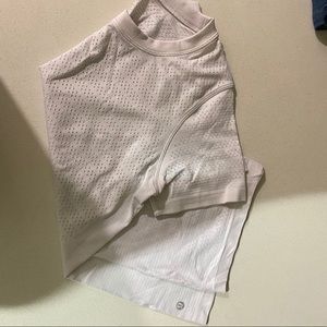 Lululemon white breathable workout shirt